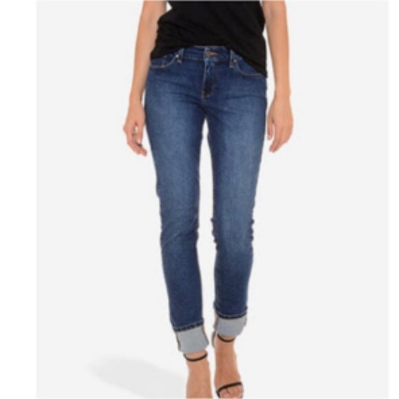 Mott & Bow Boyfriend Medium Dark Stretch Denim Ridge Jeans Mid Rise 29 X 32 - Picture 9 of 9